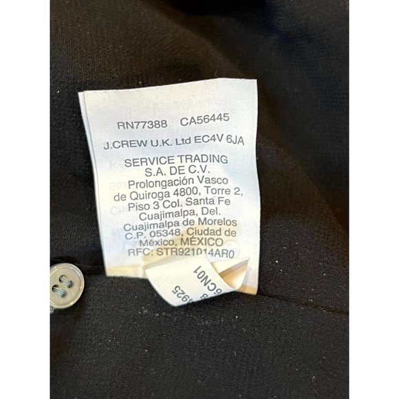 J. Crew Women's Velvet Tank Top Sleeveless Back Key Hole Scoop Neck Black Size 2 - Picture 7 of 7